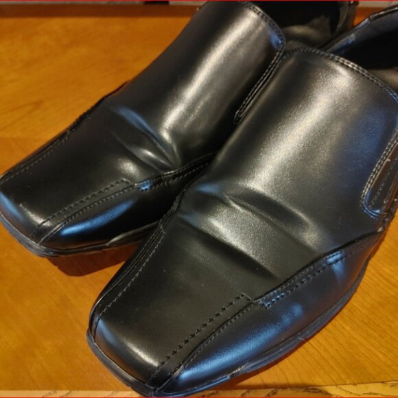 Steve Madden Black Men's Sz 9 Loafer Driving Shoe Vegan Leather Grippy Sole - Picture 3 of 6